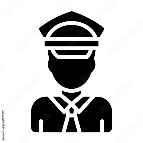 Bus Driver Icon Style