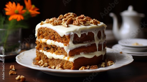 Moist and Flavorful Carrot Cake Delight 
