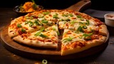 Mouthwatering Delight: View of Hot tikka Cheese Pizza,