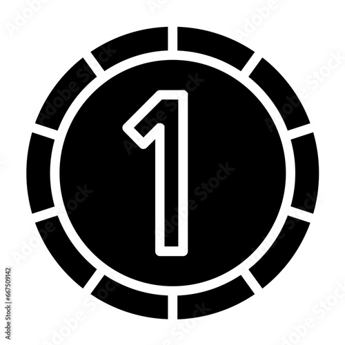 One Cent Coins Icon Style
