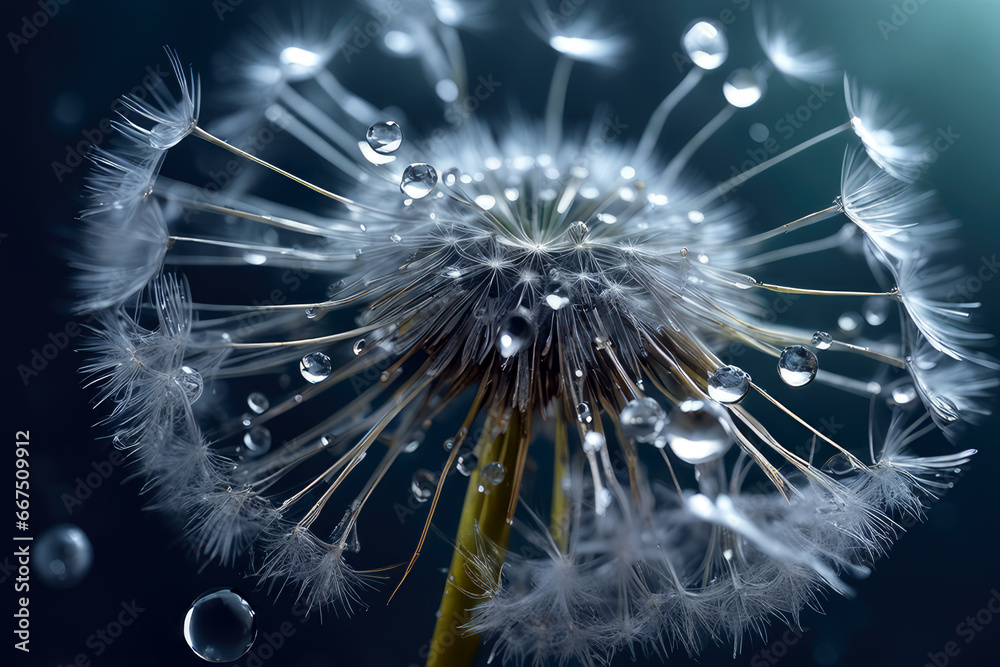 Naklejka premium dandelion, generated by artificial intelligence