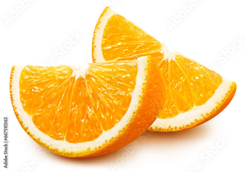 Orange isolate on white