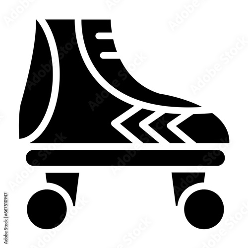 Rollerblades Icon Style