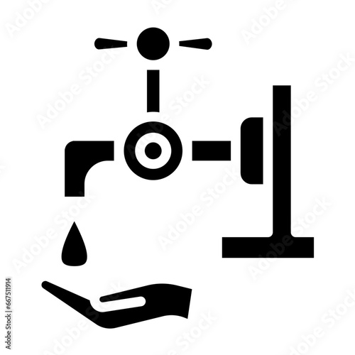 Water Scarcity Icon Style