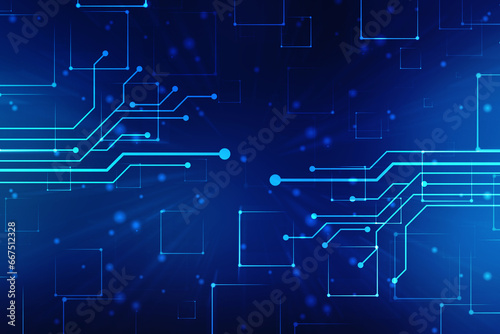 Abstract futuristic circuit board Illustration, Circuit board with various technology elements. Circuit board pattern for digital abstract technology background