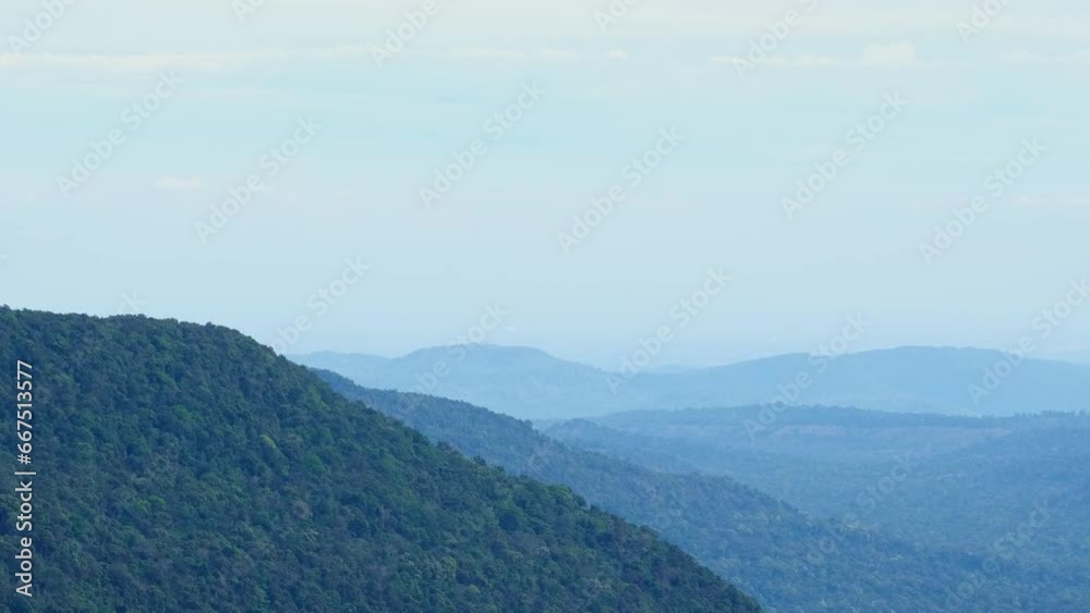 Zoom out of these beautiful mountains as a landscape in Khao Yai National Park Views, Thailand Zoom out of these beautiful mountains as a landscape in Khao Yai National Park Views, Thailand