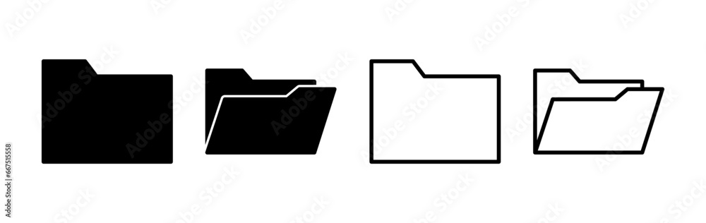 Folder icon vector. document folder icon Folder icon vector. document folder icon