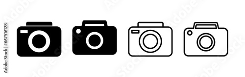 Camera Icon in trendy flat style isolated. Camera symbol web site design