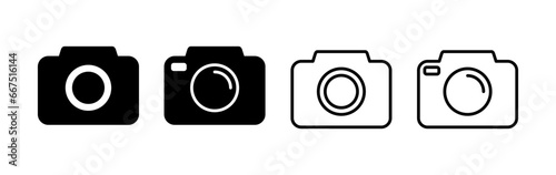 Camera Icon in trendy flat style isolated. Camera symbol web site design