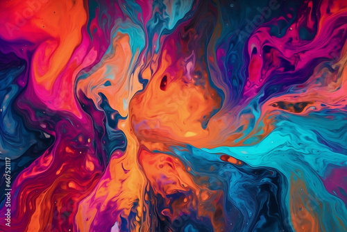 Bright abstract background of paints. 