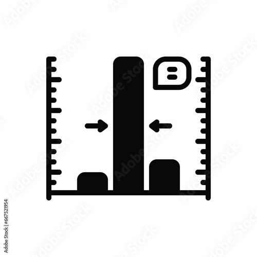 Black solid icon for moderate