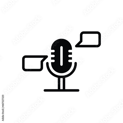 Black solid icon for pitch