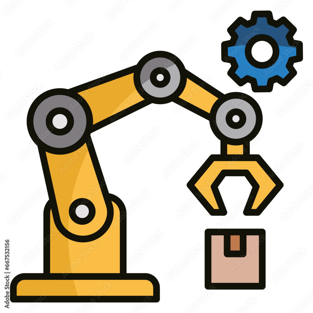 Industrial Robot Icon Industrial Robot Icon