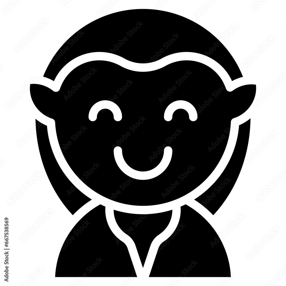 Obraz premium Vector Icon Elf, Science Fiction, Character, Costume, Metal, Fantasy