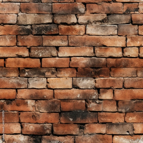 Brick Surface in Close Examination. seamless picture