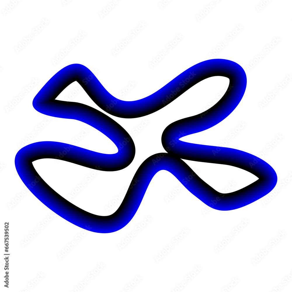 ABSTRACT 3D CURVED LINE GRADATION BLUE ABSTRACT 3D CURVED LINE GRADATION BLUE