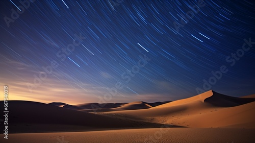 The gentle curve of sand dunes against a star-studded night sky, devoid of any light pollution.