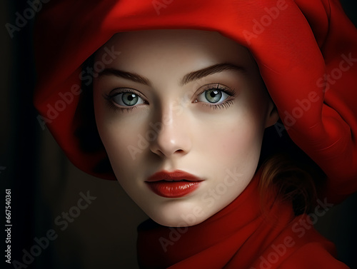 Woman in a Red Beret