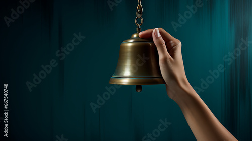 Hand Ringing a Bell photo