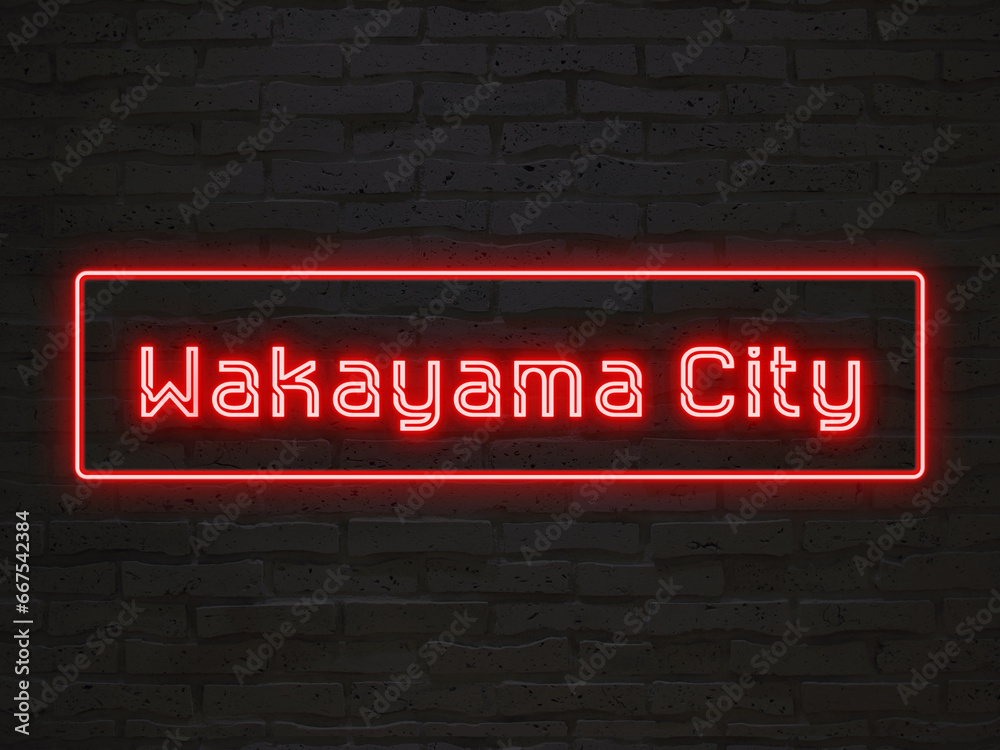 Wakayama City のネオン文字