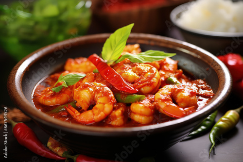 sambal udang masak merah, spicy prawn sambal