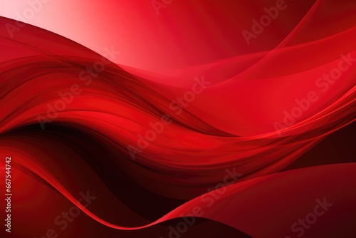 unusual red background of smooth and fluid shapes