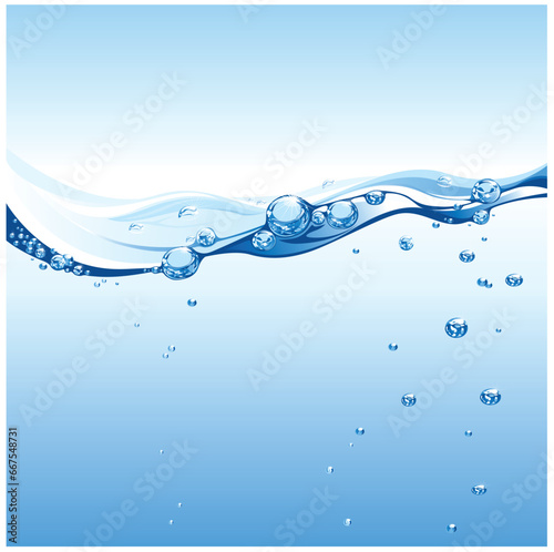 Water background illustration vector art Vector