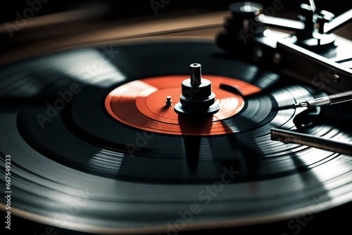 turntable playing vinyl record