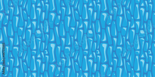 Sea ​​seamless pattern, blue jelly, for decoration, wallpaper, background, ornament, wrapping paper, fabric and floor