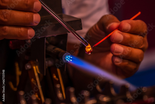 Intricate Art of Glass Blowing Captured