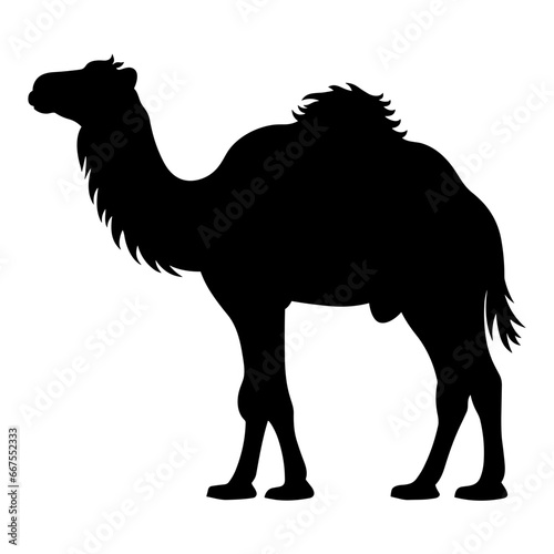 Silhouette Illustration of Camel. Vector SVG