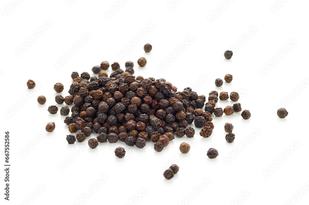 Black pepper isolated on white background Black pepper isolated on white background