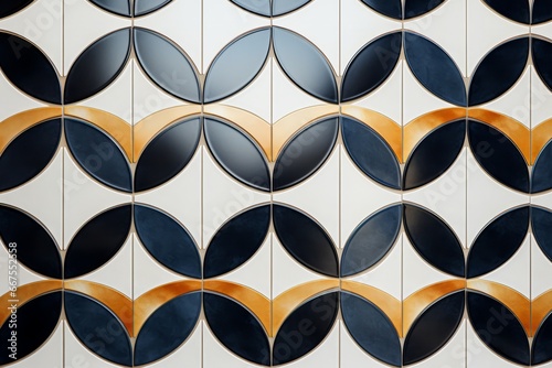 Glazed ceramic tile, modern minimalist interior design detail