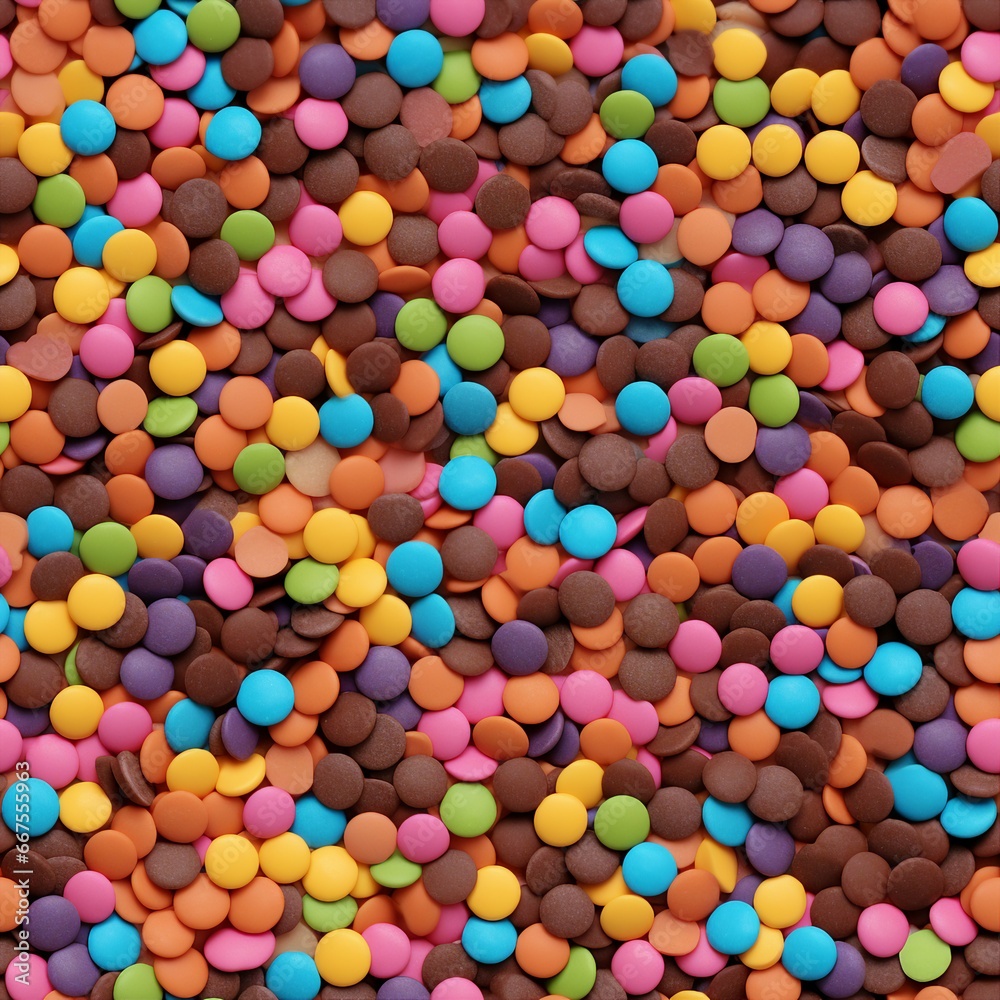 rainbow choco chips image wallpaper. seamless picture rainbow choco chips image wallpaper. seamless picture