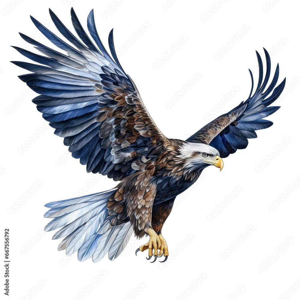 Obraz premium american eagle flying cilp-art