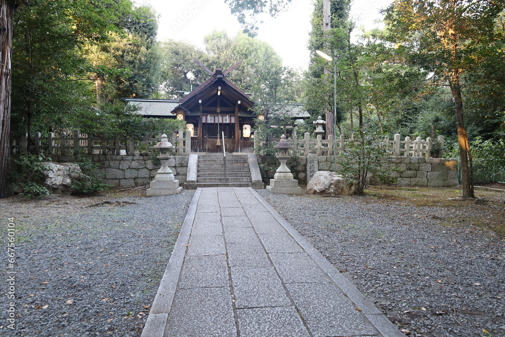  A Japanese shrine : Kaiko-no-yashiro Shrine in Kyoto City 日本の神社：京都市の蚕ノ社