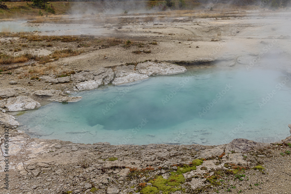 View into the Collapsing Pool in the West Thumb Geyser basin