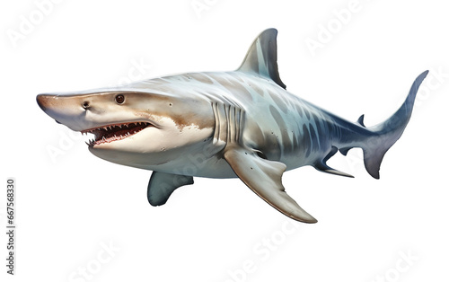 A Hammerhead Shark on a Transparent Background - Generative AI