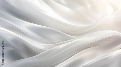 silk fabric background, The texture of the satin fabric of white color for the background