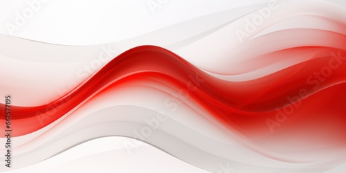 White and red abstract wave background