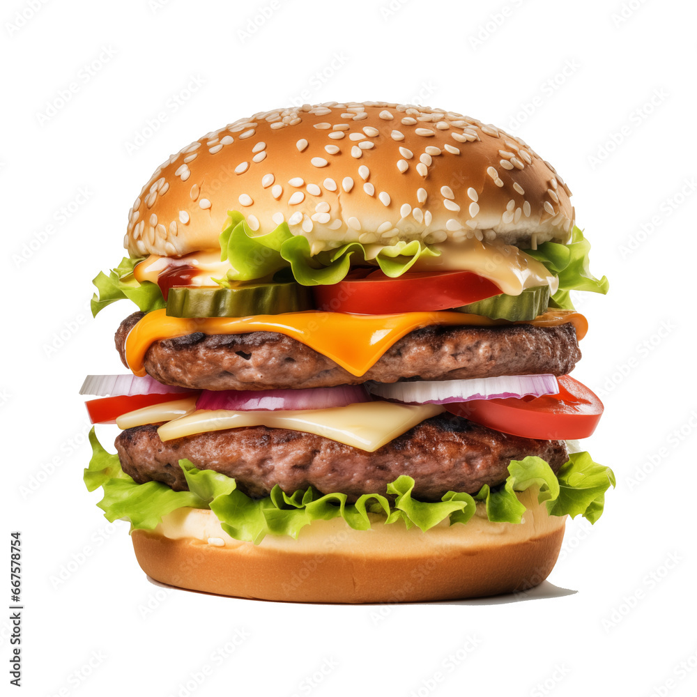 Burger on isolated Burger on isolated