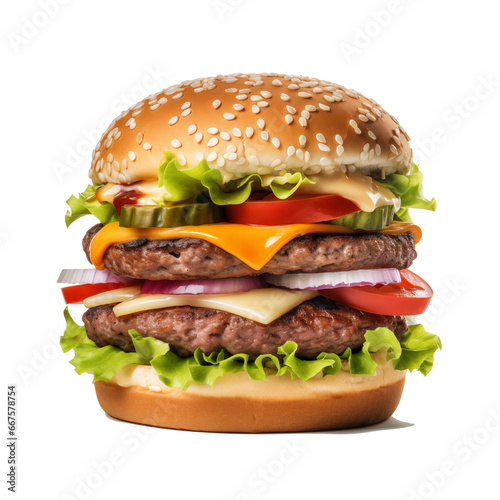 Burger on isolated
