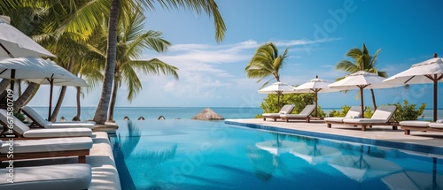 Tropical Paradise  Luxurious Poolside by the Sea