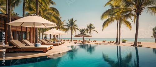Tropical Paradise  Luxurious Poolside by the Sea