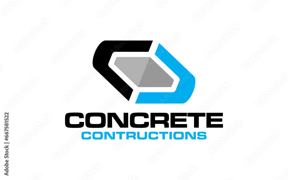 Illustration vector graphic of concrete mixer truck construction logo vector template Illustration vector graphic of concrete mixer truck construction logo vector template