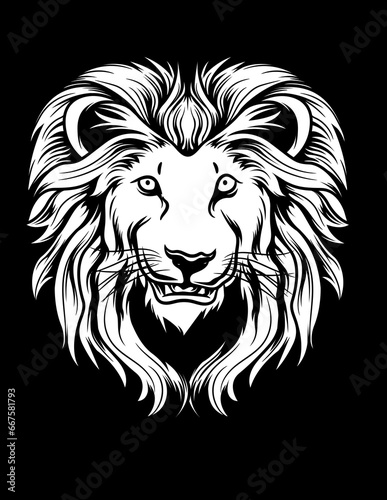 Wild Lion Vector  Lion Head Cutfile  Jungle King Illustration for Black Background  Wild Animal Tattoo Stencil  Zoo Animal Tshirt Design  Safari Animal Portrait  Cute Lion Design