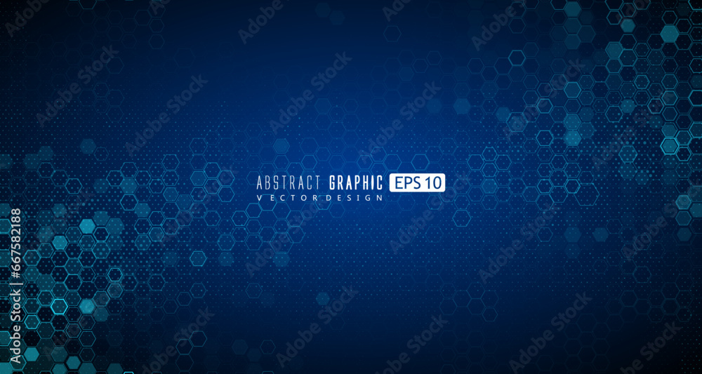 The abstract background of molecular structure and graphic design of technology sense. - obrazy, fototapety, plakaty 