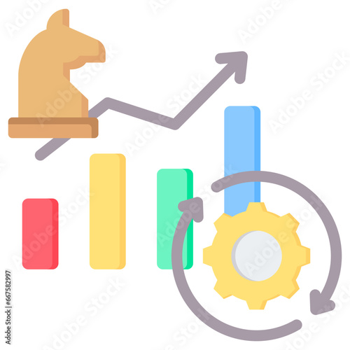 Strategy Flat Icon