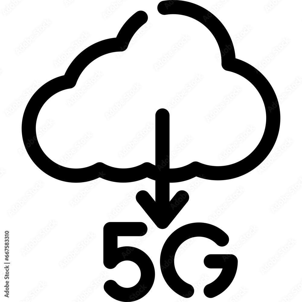 5G Download Icon 5G Download Icon