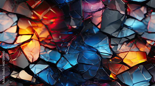 Screen Elysium: Abstract Glass Patterns in Heavenly Display - Generative AI © FagegCreative